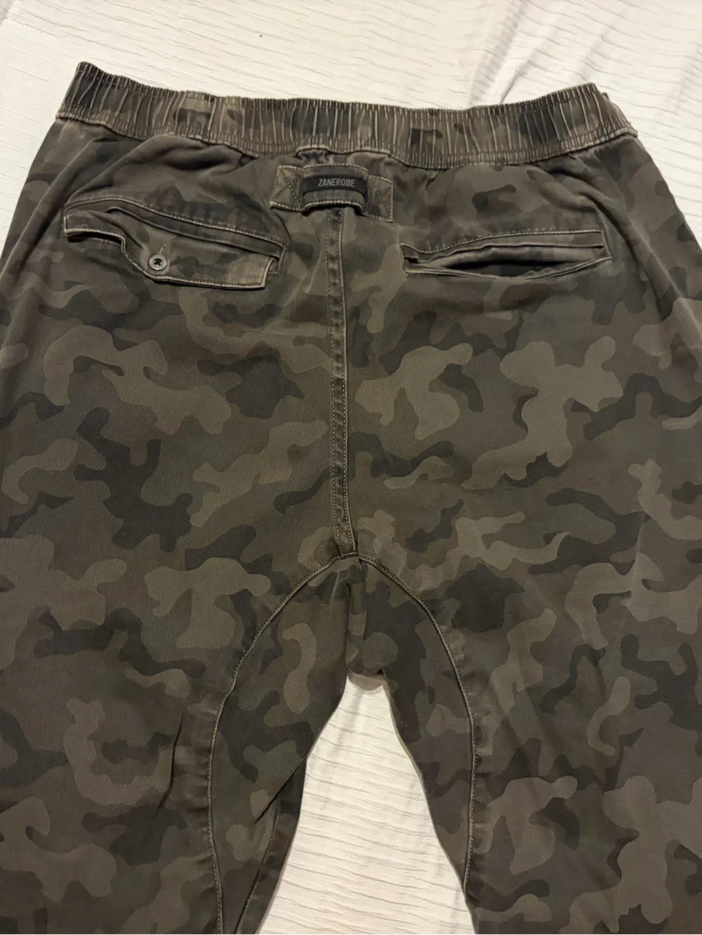 Zanerobe Camo Jogger Pants - Olive Green Camouflage